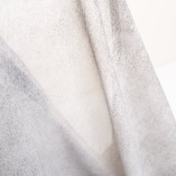 Umit Unal Acid Spray Top Oversized Blouse 100% Silk in Gray - Picture 11 of 16